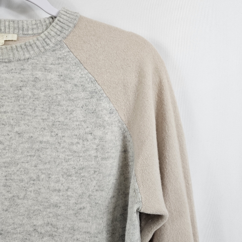 COS Gray and Tan Crew Neck Sweater - Picture 4 of 8
